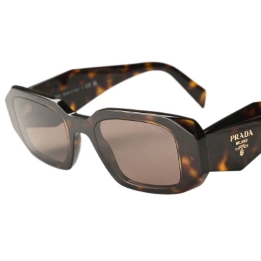 Prada Symbole Rectangular Sunglasses, Pr17ws 49mm In Tortoise